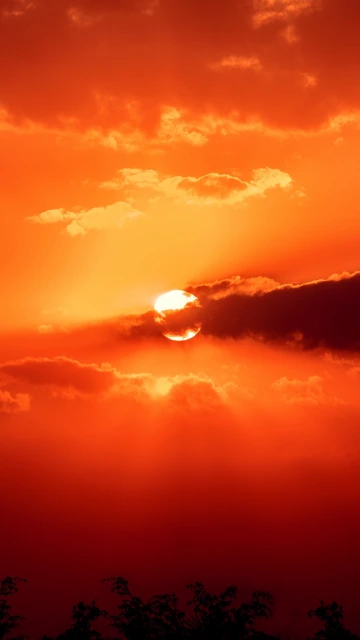 Sunset Sun Clouds