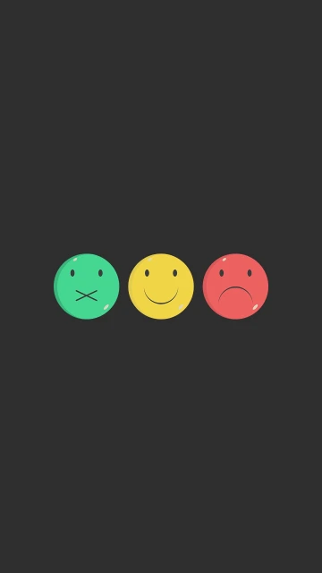 Three Emoji Faces