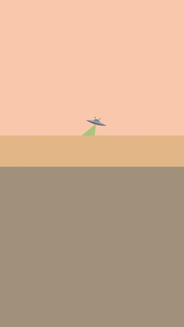 UFO Beam Over Horizon