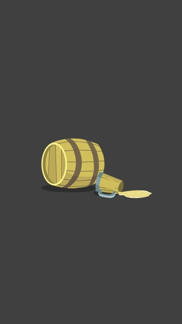 Wooden Barrel Spilling
