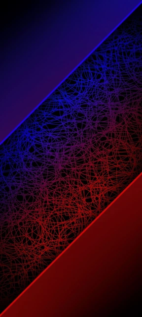 Abstract Blue Red Wireframe
