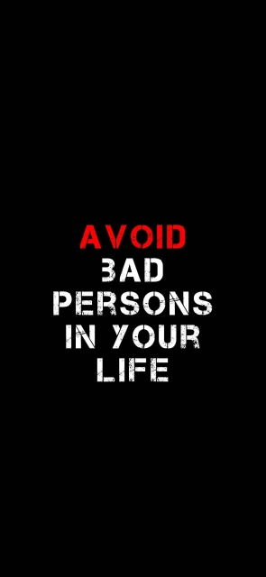 Avoid Bad Motivational Background
