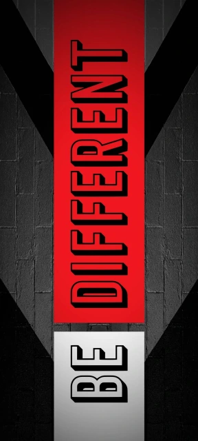 Be Different Red Black Wallpaper