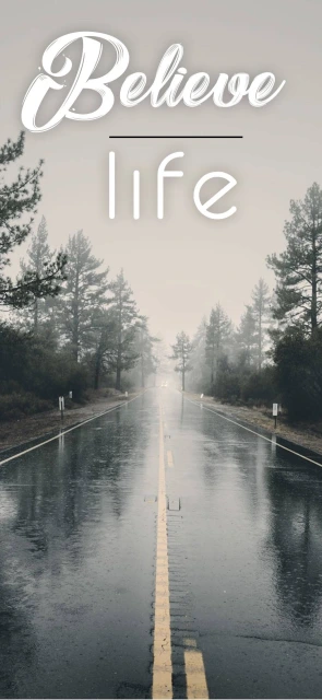 Believe Life Motivational Background