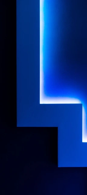 Blue neon abstract