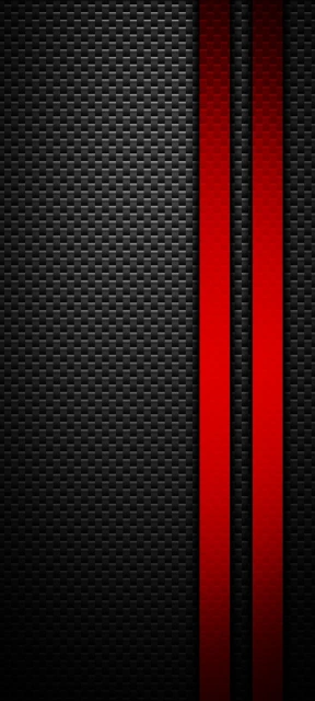 Carbon Fiber Background With Red Stripe