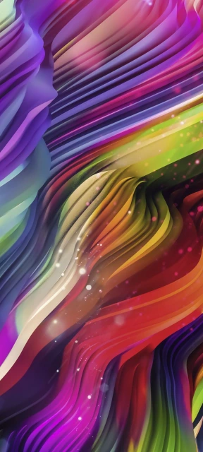 Colorful abstract wavy lines