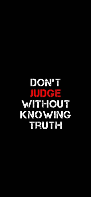 Don't Judge Motivational Background