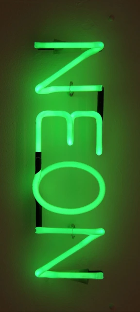 Green neon sign NEON