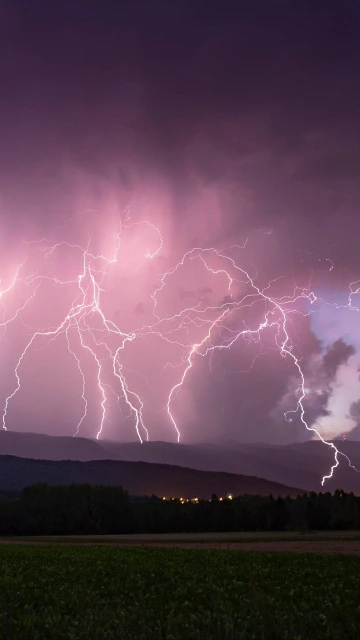 Lightning Thunderstorm Overcast