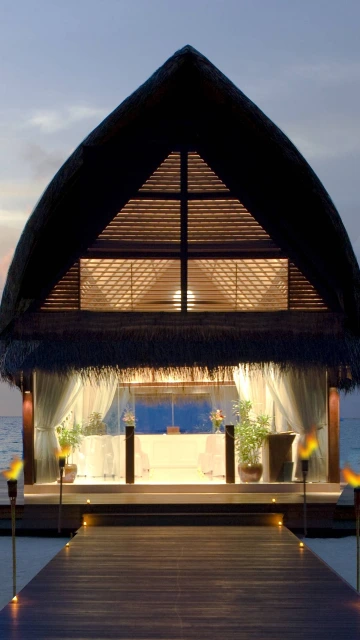 Maldives Beach Tropical Sea Sand Bungalows