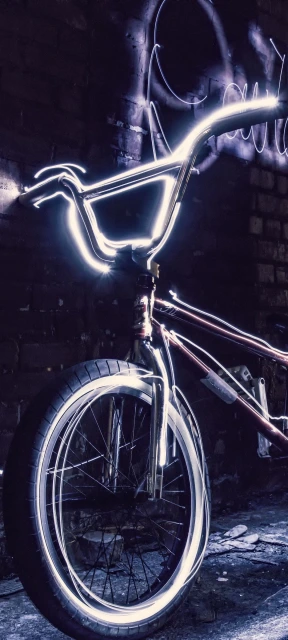 Neon Bicycle Wallpaper