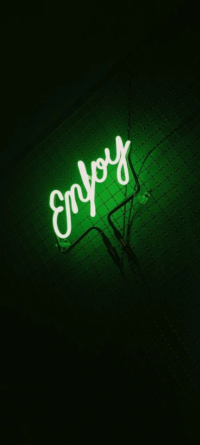 Neon Enjoy Sign