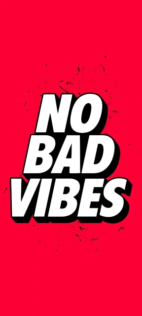 NO BAD VIBES Text Graphic