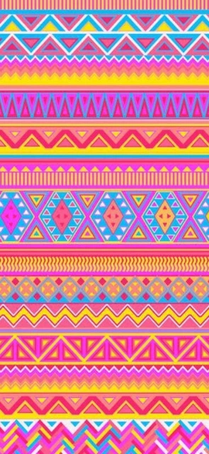 Pink and Yellow Geometric Pattern Wallpaper