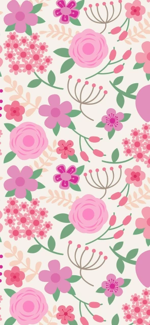 Pink floral pattern background