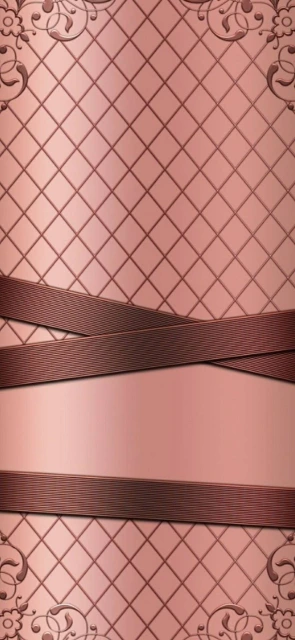 Pink quilted background with ribbons