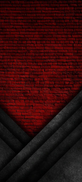 Red Brick Wall and Gray Fabric