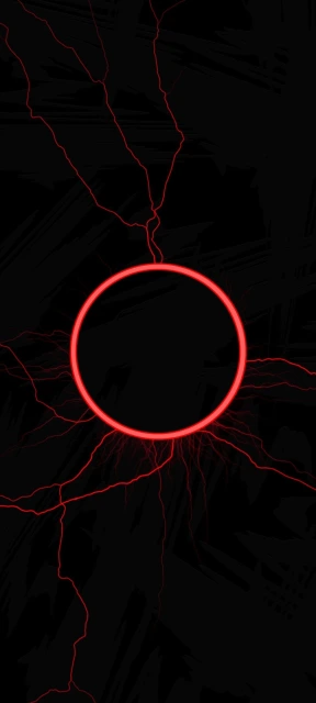 Red Circle With Lightning
