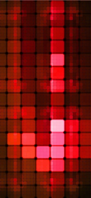 Red Pixelated Arrow Down