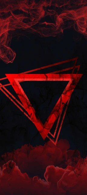 Red Triangle Smoke Background