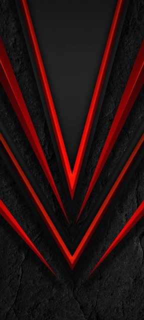 Red v Shape on Black