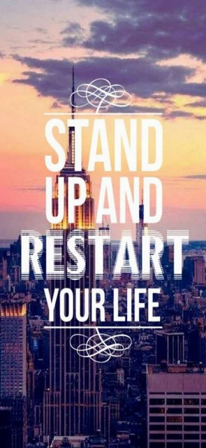 Restart Your Life Motivational Background