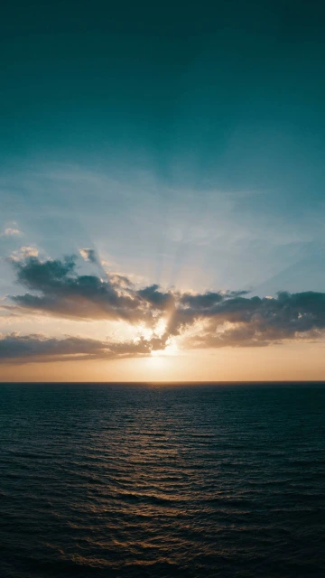 Sea Skyline Sunrise