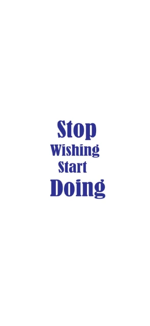 Stop Wishing Background