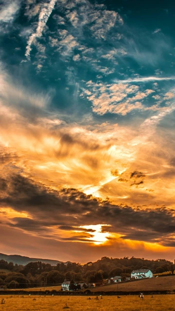 Sunset Sky Clouds