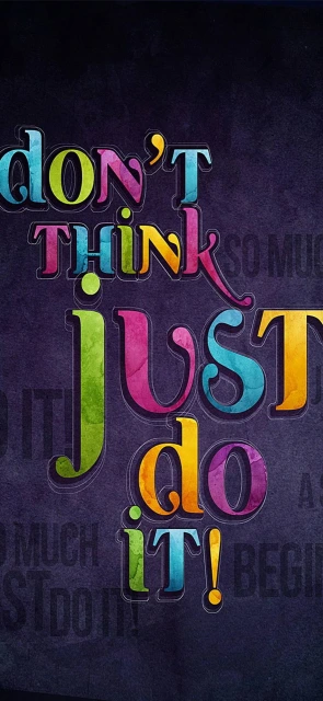 Think Just Do It Background
