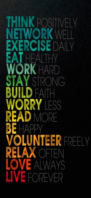 Think Positive Motivational Background