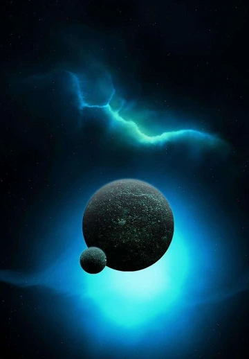 Abstract 3D Space Planet