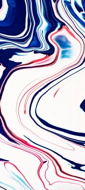 Abstract Blue Red White Swirl