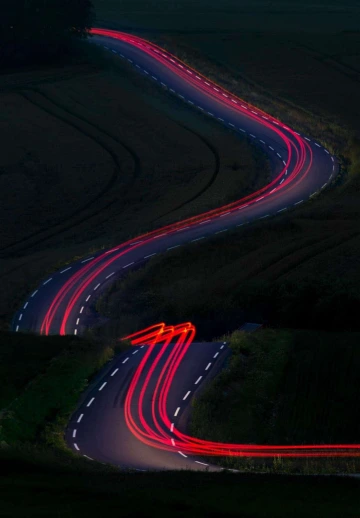 Abstract Light On Road
