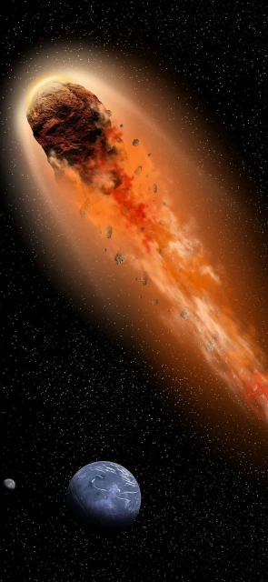 Asteroid Entering Atmosphere