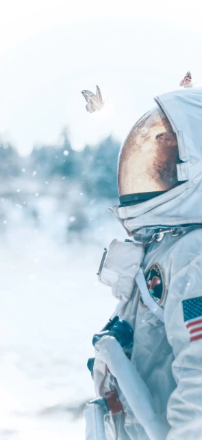 Astronaut With Butterfly
