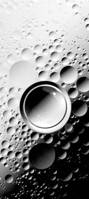 Black and White Water Droplets