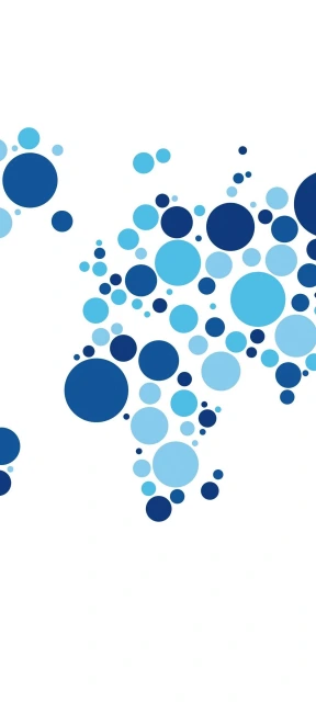Blue Circle Pattern Map