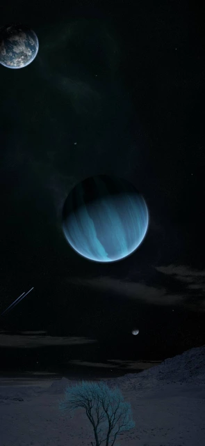 Blue Planet Landscape Wallpaper