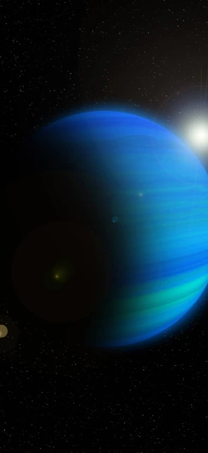 Blue Planet Space Background 1