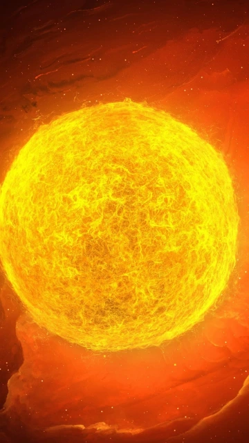 Celestial Sun in Space