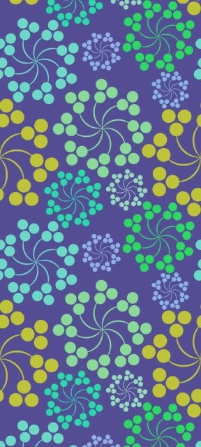 Colorful Dot Spiral Pattern