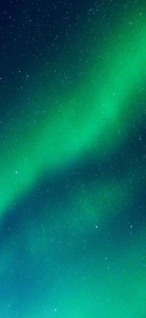 Green Aurora Borealis Stars