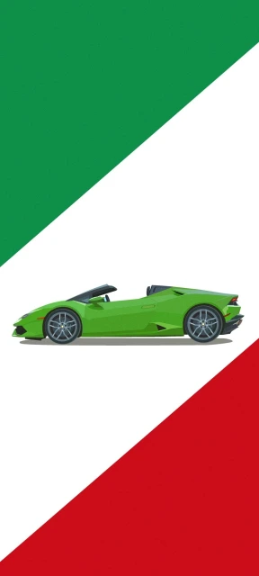 Green Lamborghini Convertible Wallpaper