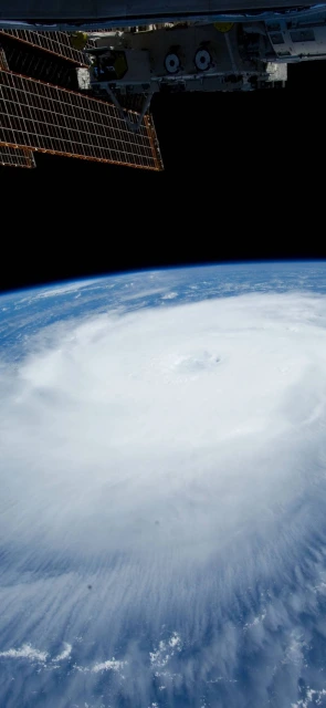 Hurricane From Space Station