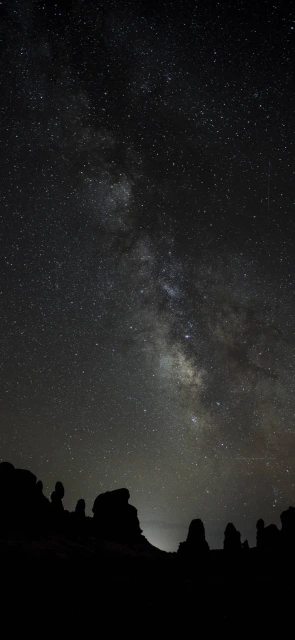 Milky Way Over Rock Formations