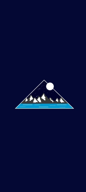 Minimal Mountain Triangle Logo