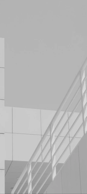 Modern White Staircase Railing