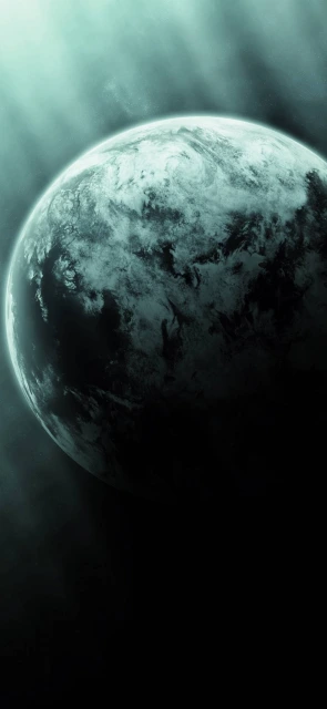 Planet With Light Rays